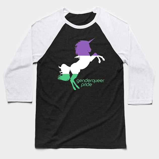 Genderqueer Baseball T-Shirt by christinamedeirosdesigns